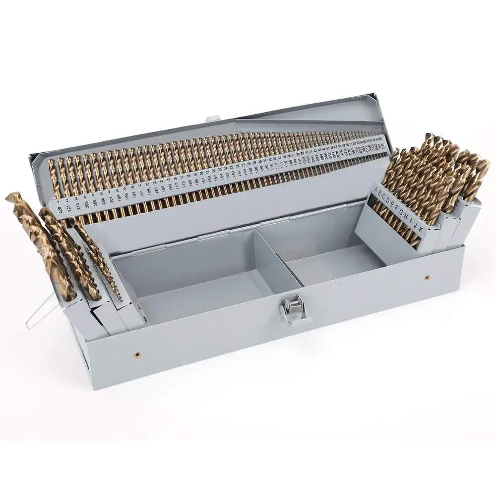 115pc. HSS Cobalt Drill Bit Set